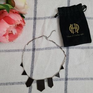 House of Harlow 1960 Leather Pendant Necklace